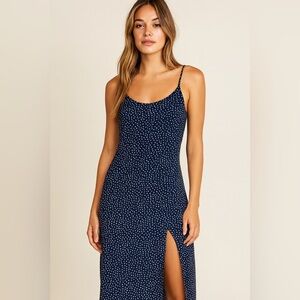 Abercrombie & Fitch Blue Dress with White Dots